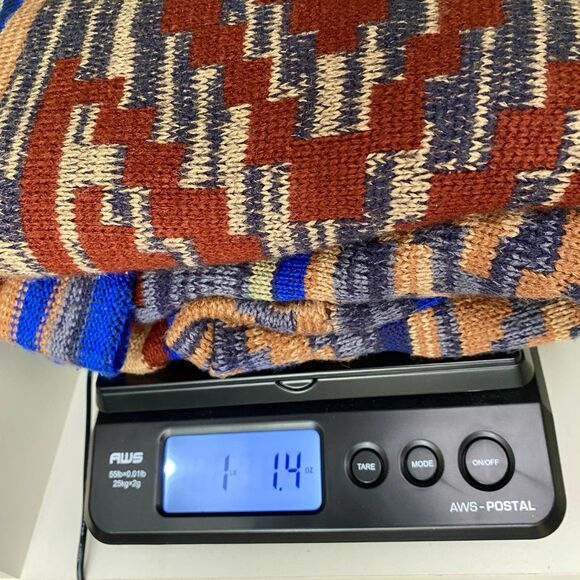 Spense Knits Long Aztec Cardigan Sweater Boho Multicolor Womens Medium - Picture 10 of 10